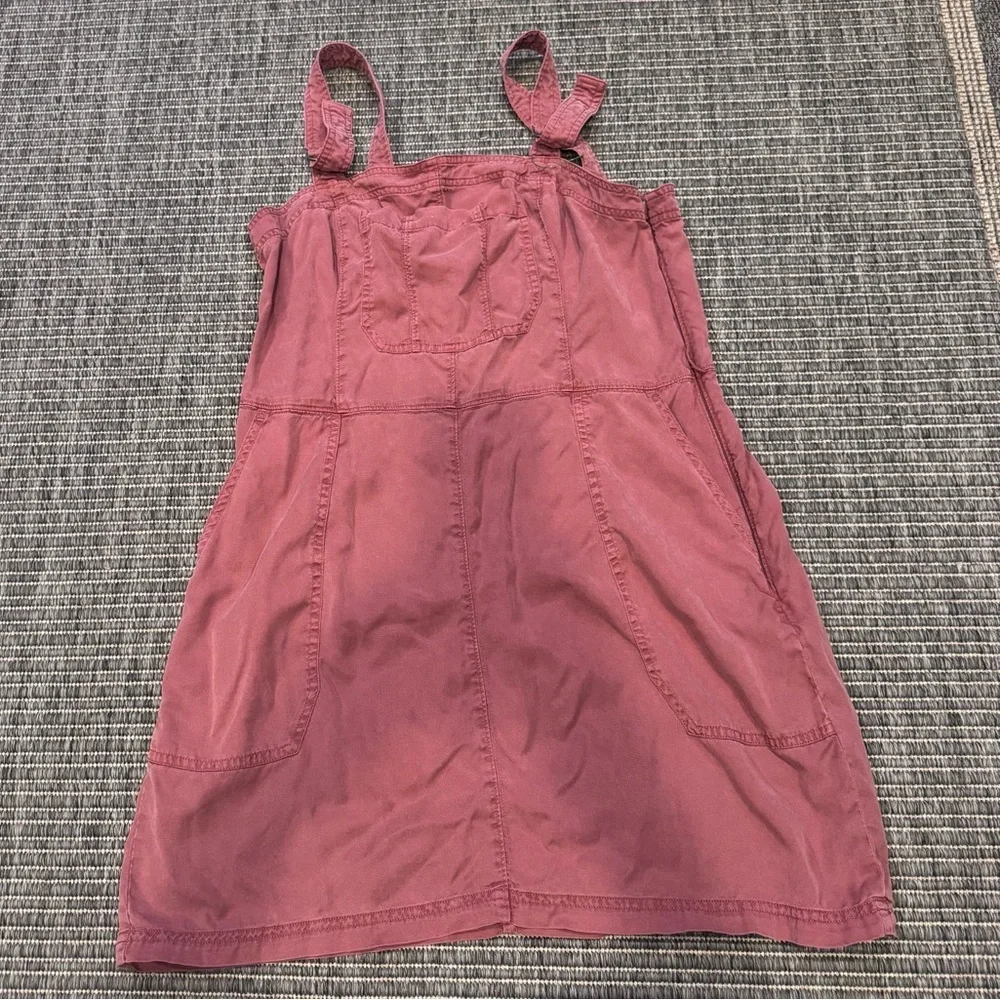 Abercrombie & Fitch Rose Pink Tie-Strap Casual Jumper Dress